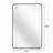 24X36 Inch Black Metal Framed Rectangular Bathrrom Mirror For Wall-681470896-681470909