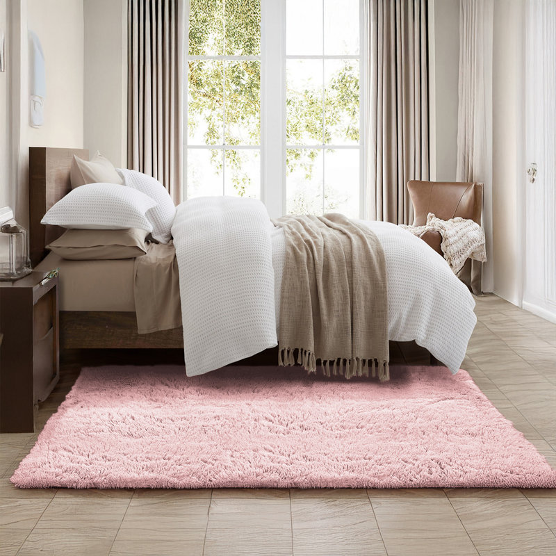 Soft Fluffy Indoor/Outdoor Shaggy Area Rug – Luxurious Comfort & Stylish Design, Rectangle 3" x 5"