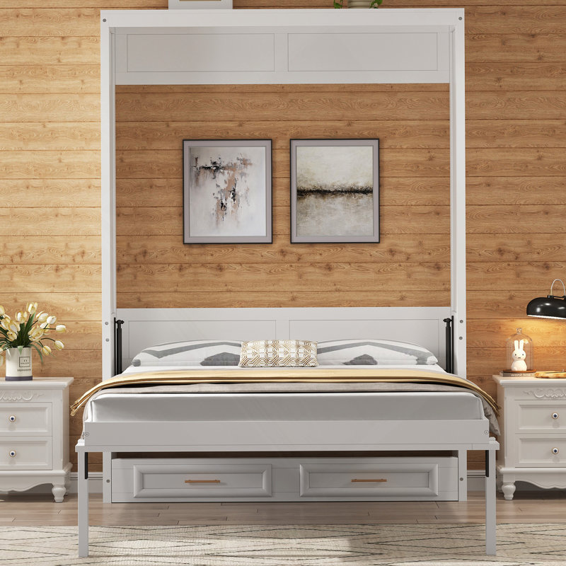 Murphy Bed with 2 Storage Drawers