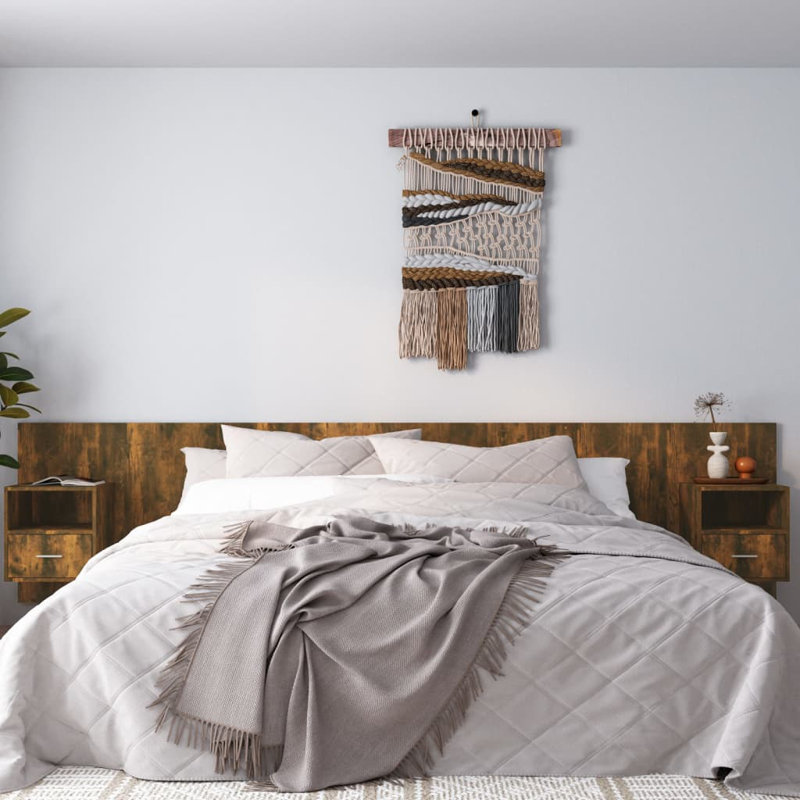Headboard, Smoked Oak, Super King (6')