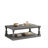 Vintage Coffee Table Featuring Artistic Vase Column Legs And Luxurious Pine Veneer For Timeless Charm,Suitable For Living Room, Study Room-461315611