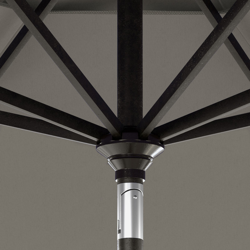 Parasol de patio en bronze taupe 11 pi, Pacifica gris