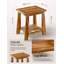 Table d'appoint en teck avec rangement Adirondack