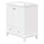 Ensemble de meuble-lavabo 30 po avec lavabo, armoire de salle de bain multifonctionnelle avec portes et tiroir, structure solide et panneau de fibres à densité moyenne