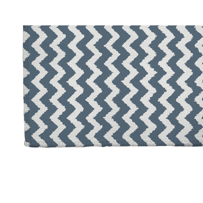Tapis de bureau Chevy, L 7 pi x L 5 pi, Bleu