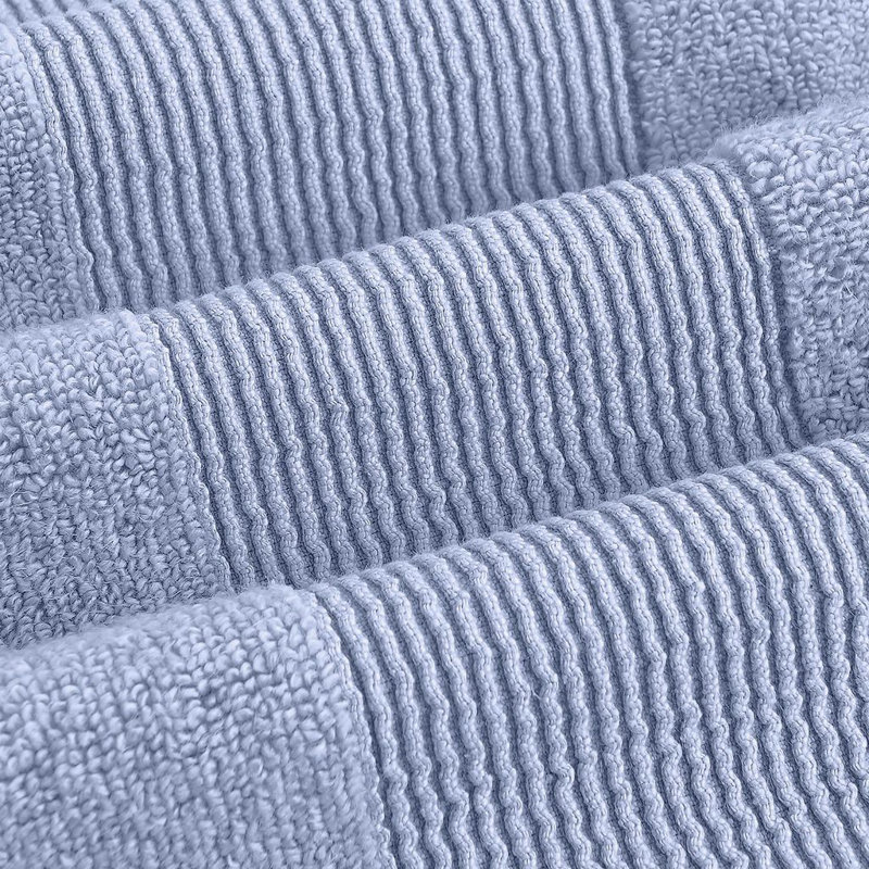 Modern Threads - Ensemble de serviettes 6 pièces 100% coton Zero Air Twist - Serviettes de bain, débarbouillettes et débarbouillettes - Super absorbant et à séchage rapide - 500 g / m² - Doux et moelleux