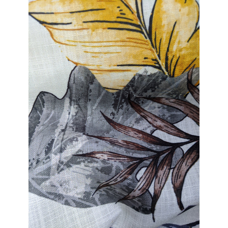 Tissu exotique, Ivoire/Gris
