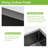 15 X 17 Inch Gunmetal Black Undermount Single Bowl Kitchen Sink, 16 Gauge Stainless Steel With 10 Inch Deep Basin