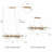 Corbel 6-Light  Dimmable Modern Chandelier with Ceramic Flower Art Linear, for Dining Room