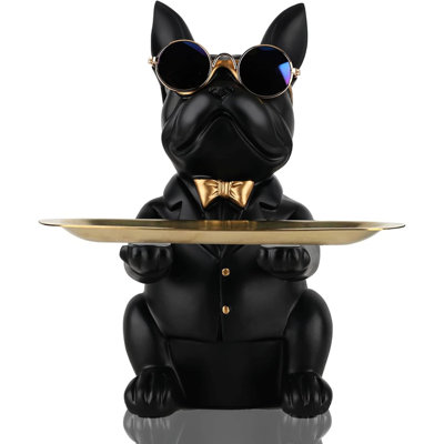 Modern Resin Bulldog Tray