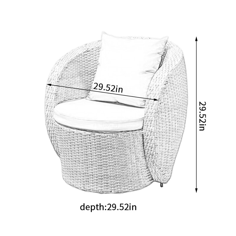 Demyan Outdoor Lounge Chair