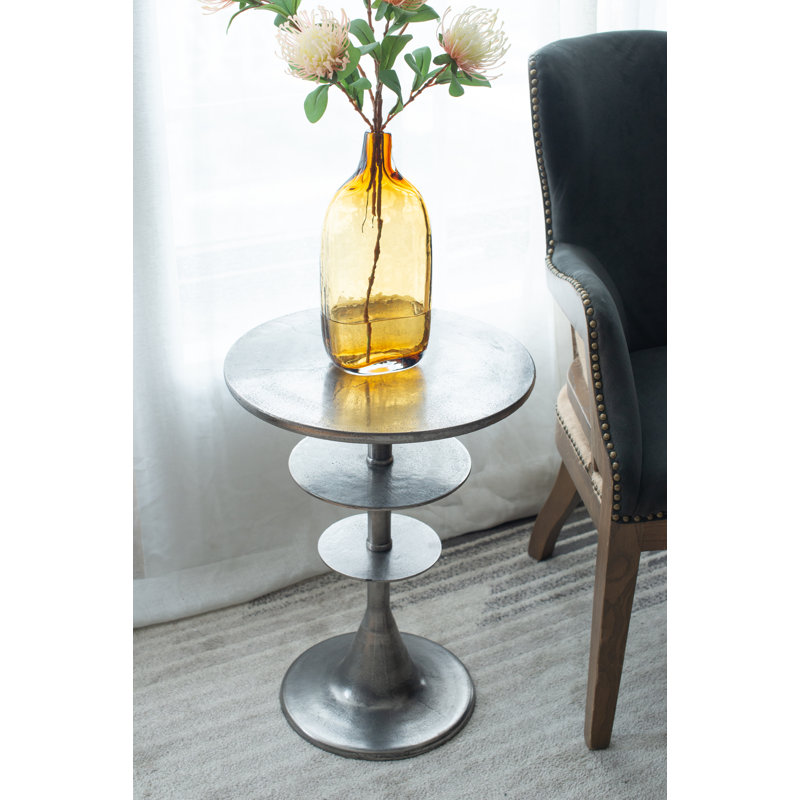 End Table, Silver