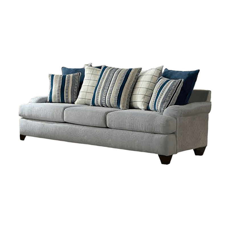 Canapé transitionnel l 94,4 po, gris