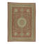 Hand-Knotted High-Quality Rust and Beige Area Rug