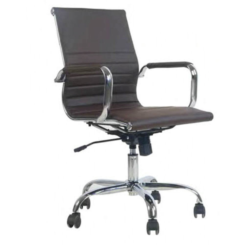 Fauteuil de conférence ergonomique en polyuréthane, Brun
