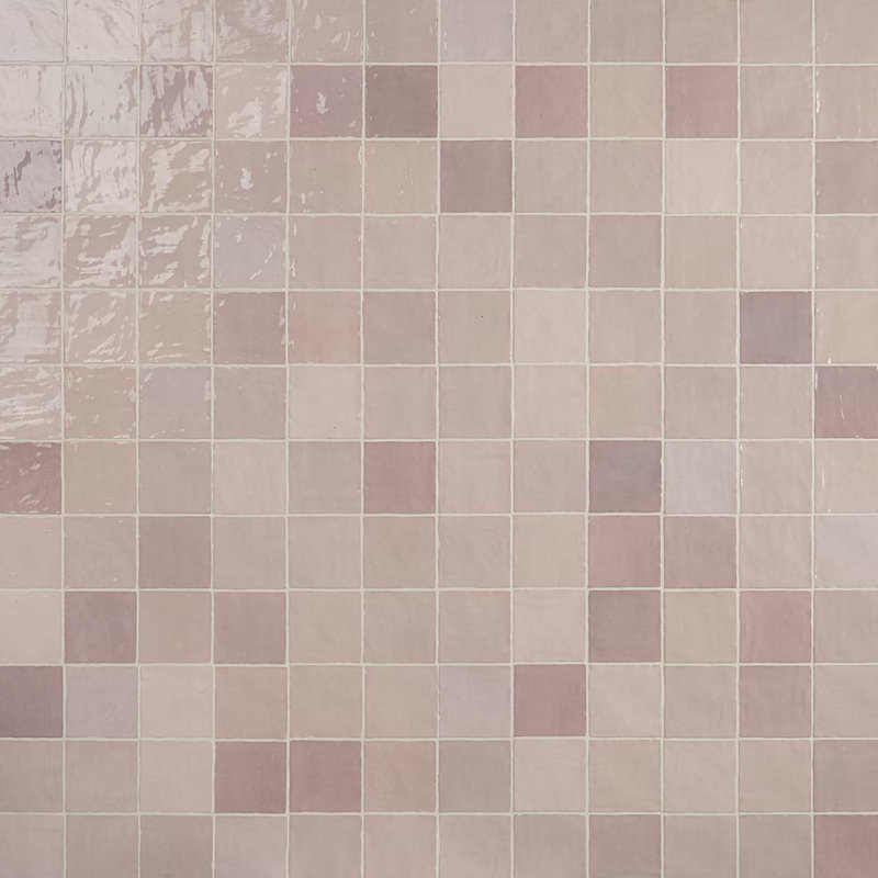 Portmore 4x4 Glazed Ceramic Tile, Pink