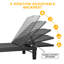 Ensemble de 2 chaises longues d'extérieur, dossier inclinable à 5 positions