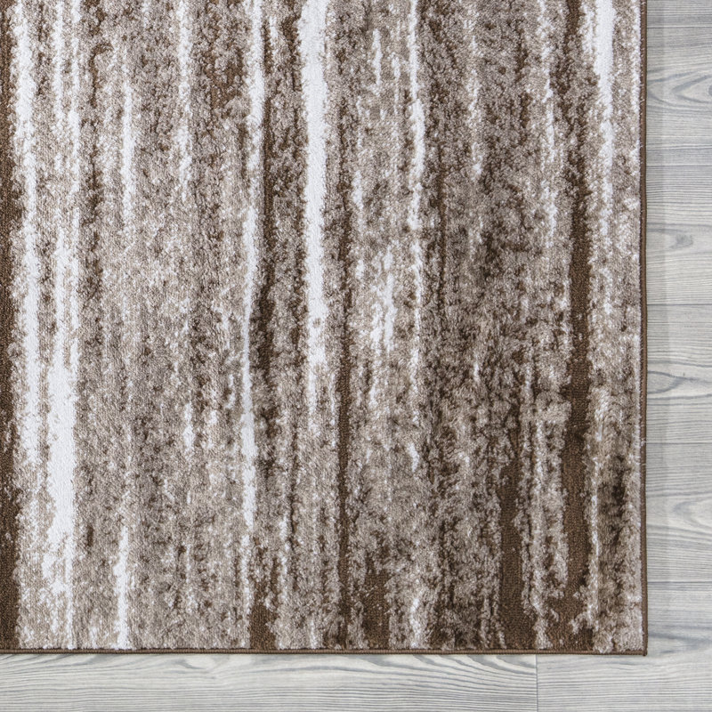 Tapis crème à motif abstrait Gianna, Rectangle 2 pi 7 po x 5 pi
