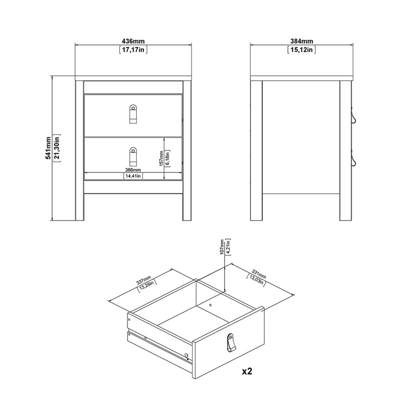 Brinsley Piece Bedroom Set, White