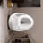 Ceramic Egg Shape Bathroom Toilet - Glossy White, 1.28 Single Flush, Accessory Modern In White Shape, Smooth Flushing Action