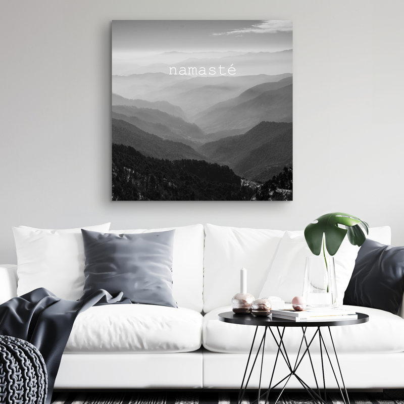 Namaste monochrome - 32"x32" art on canvas