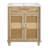 30-Inch Bathroom Vanity: Handwoven Rattan Doors