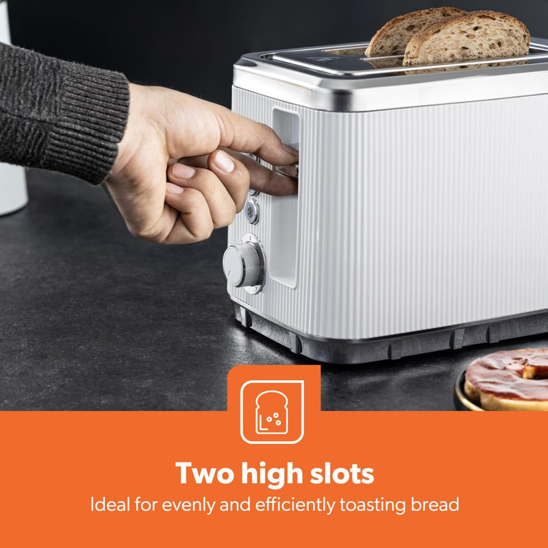 GEEPAS Arcus 1.7L Electric Kettle & 2 Slice Toaster Kitchen Combo Set | 3000W Rapid Boil Cordless Jug Kettle | Auto Shut-Off 360° | 930W Bread Toaster 7 Browning Levels Cancel Defrost Reheat