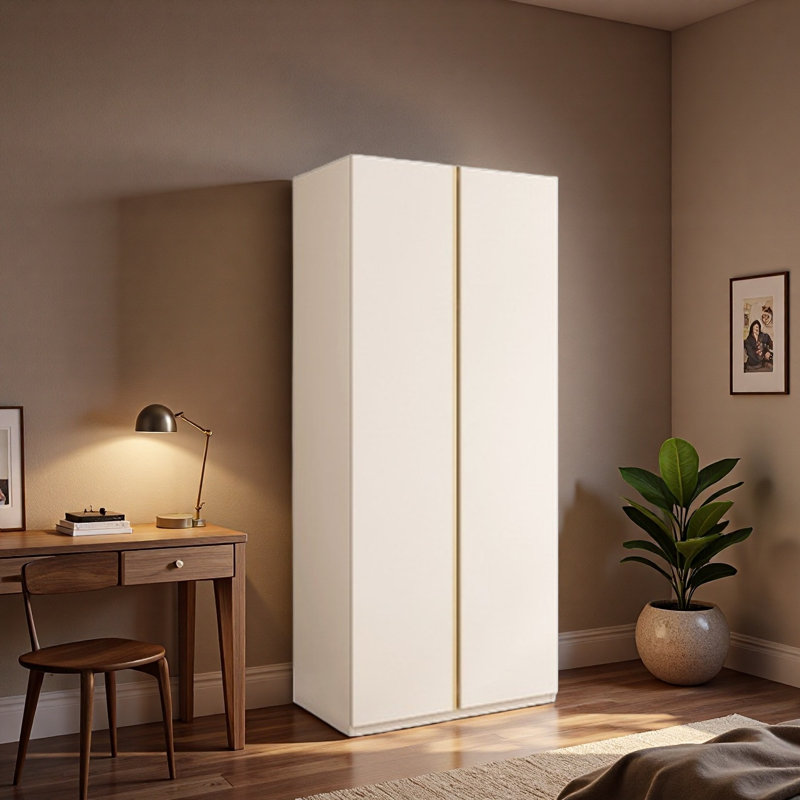 Simple Solid Color Wardrobe, 79" H x 32" W x 24" D