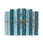 Decorative Books - Gulf Coast Book Bundle - 1 Foot of Blue Books