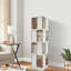 Bibliothèque à 4 niveaux avec portes H 55,9 "x l 14,56" x P 14,56 "-1458386594