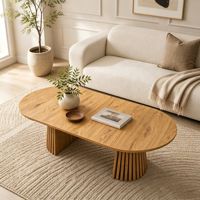 Table basse extensible en bois