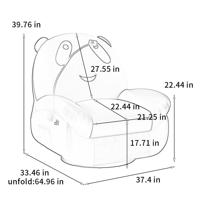 Fauteuil inclinable Panda
