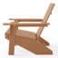 Chaise Adirondack moderne en poly (ensemble de 2), noir-1743975807