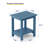 Rosibel Rectangular Outdoor Side Table , 16.14'' in. W 12.59'' in. D-868747891