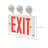Nuvo Steel Double Sided Emergency Exit Combo Sign
