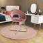 Chaise moderne moderne en velours rose - 2 pièces avec cadre en métal doré et accoudoirs confortables pour le salon