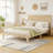 Solid Wooden Bed with Rattan Headboard-1699878002-1699878015