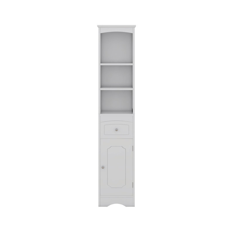 Armoire de rangement autoportante avec tiroir et tablette réglable