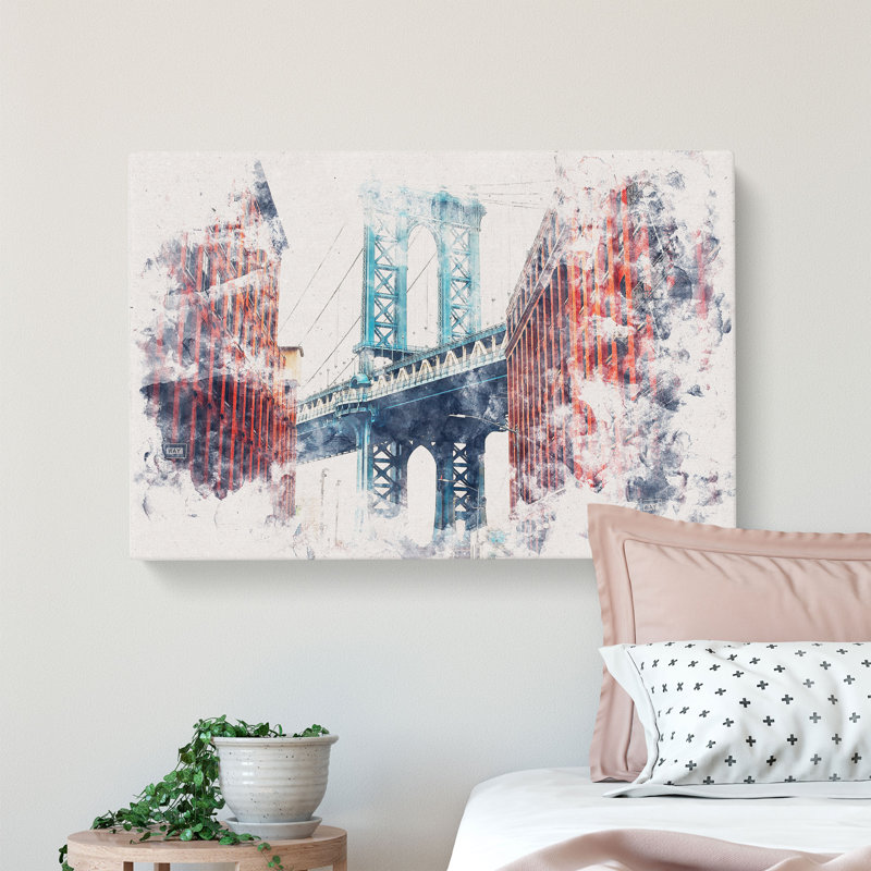 George Washington Bridge - Wrapped Canvas, 35cm H x 50cm W x 3cm D