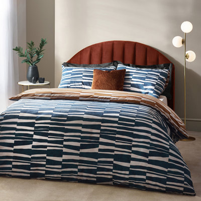 Aprea Cotton Abstract Duvet Cover Set with Pillowcases