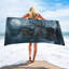 Serviette de plage pirate en microfibre à séchage rapide, 30 x 60 po