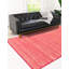 Tapis uni / rayé de couleur rose-rouge Bedford-71273901