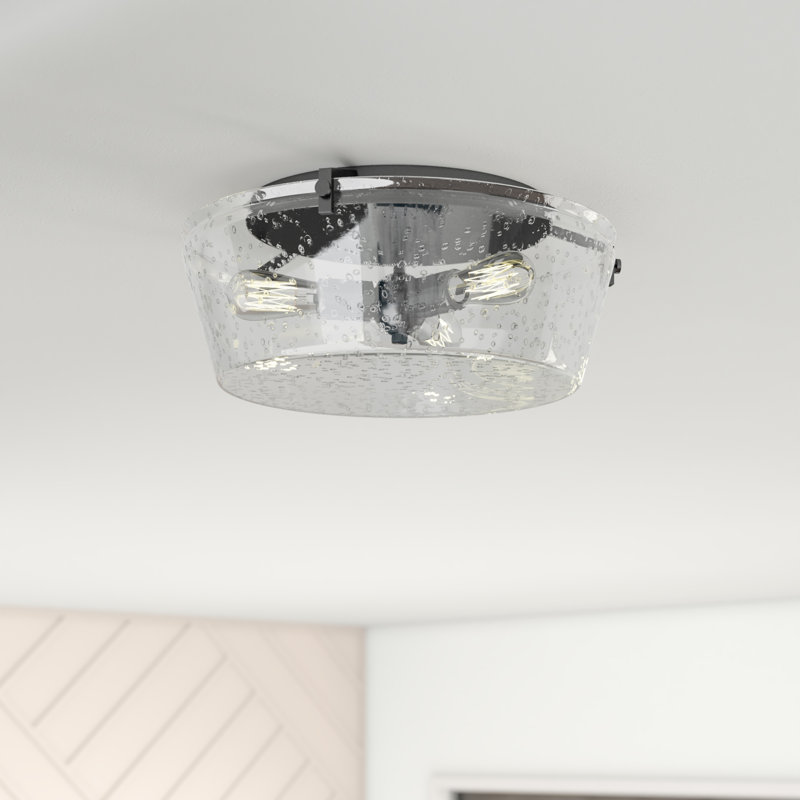 Plafonnier encastré 3 lumières 18,5 po Viran, Noir