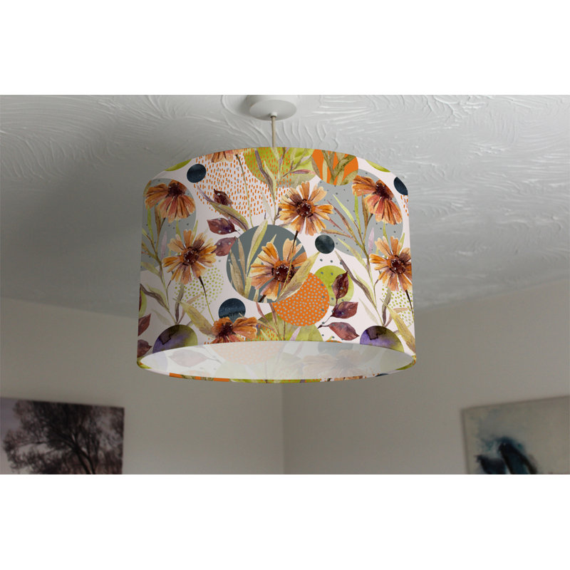 Cotton Drum Lamp Shade ( Uno ), 25cm H x 40cm W x 40cm D
