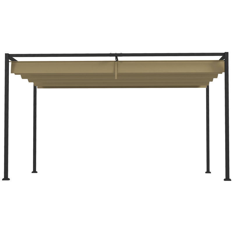 Pergola de patio avec auvent rétractable, null, null