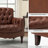 Annja 32" W Tufted Genuine Leather Armchair-80015536