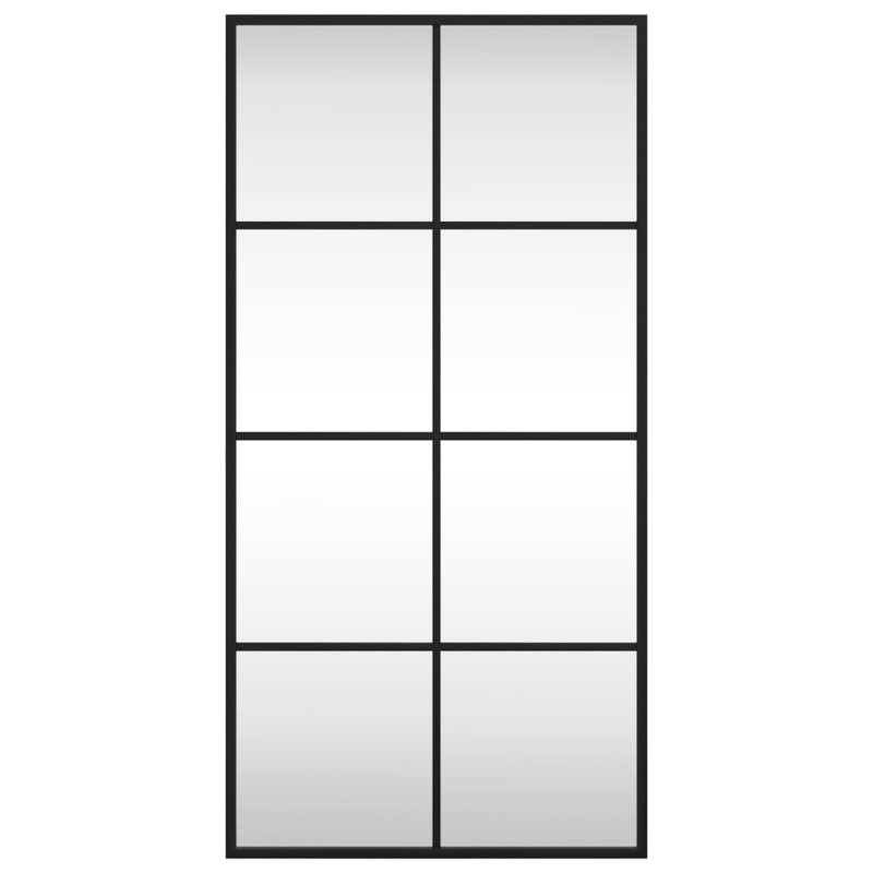 Mikayia Rectangular Metal Wall Mirror, 80cm H x 40cm W