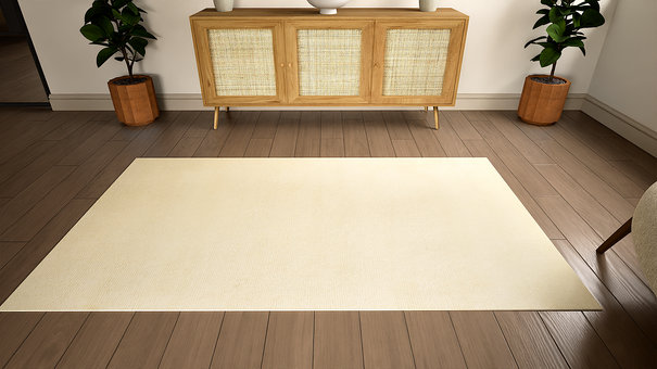 Striped Wool Hand Knotted Area Rug, 3.50m x 2.50m