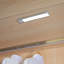 Barre lumineuse à capteur de mouvement à DEL sous-armoire avec pinces de fixation magnétiques Easton Home Magnetix de 8 po et à intensité variable, réglable en 3 parties en aluminium brossé (paquet de 2) pour la cuisine et le placard-130056820