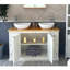 Arguelles 1230 mm Freestanding Double Vanity with Vessel Ceramic Basin